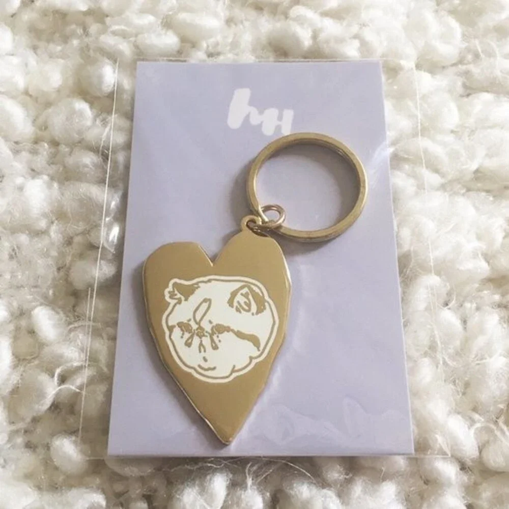 Hello Harriet Cat keychain and 'Fur Bae' Collar Tag